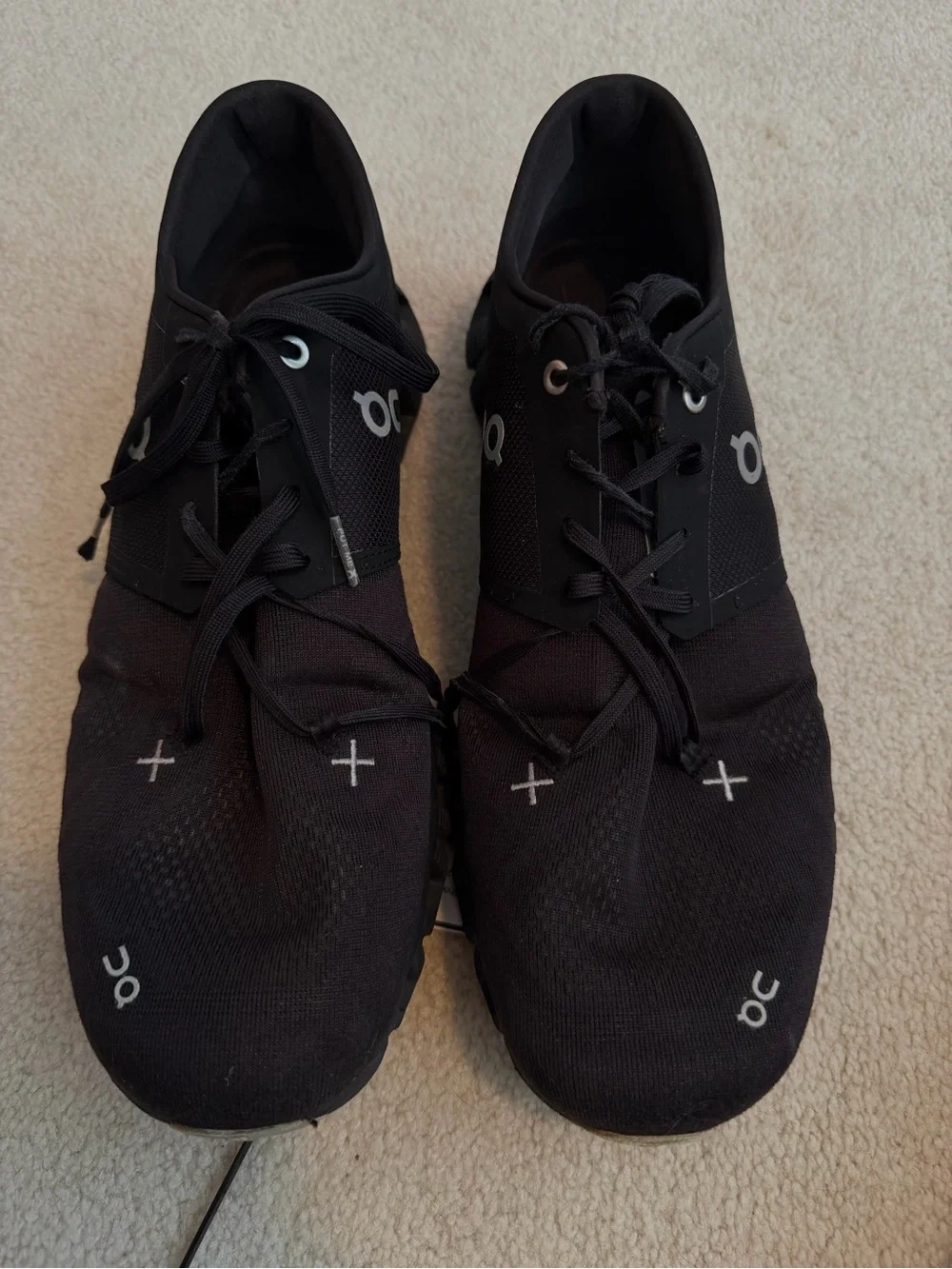 On Running Mens Athletic Shoes - Black